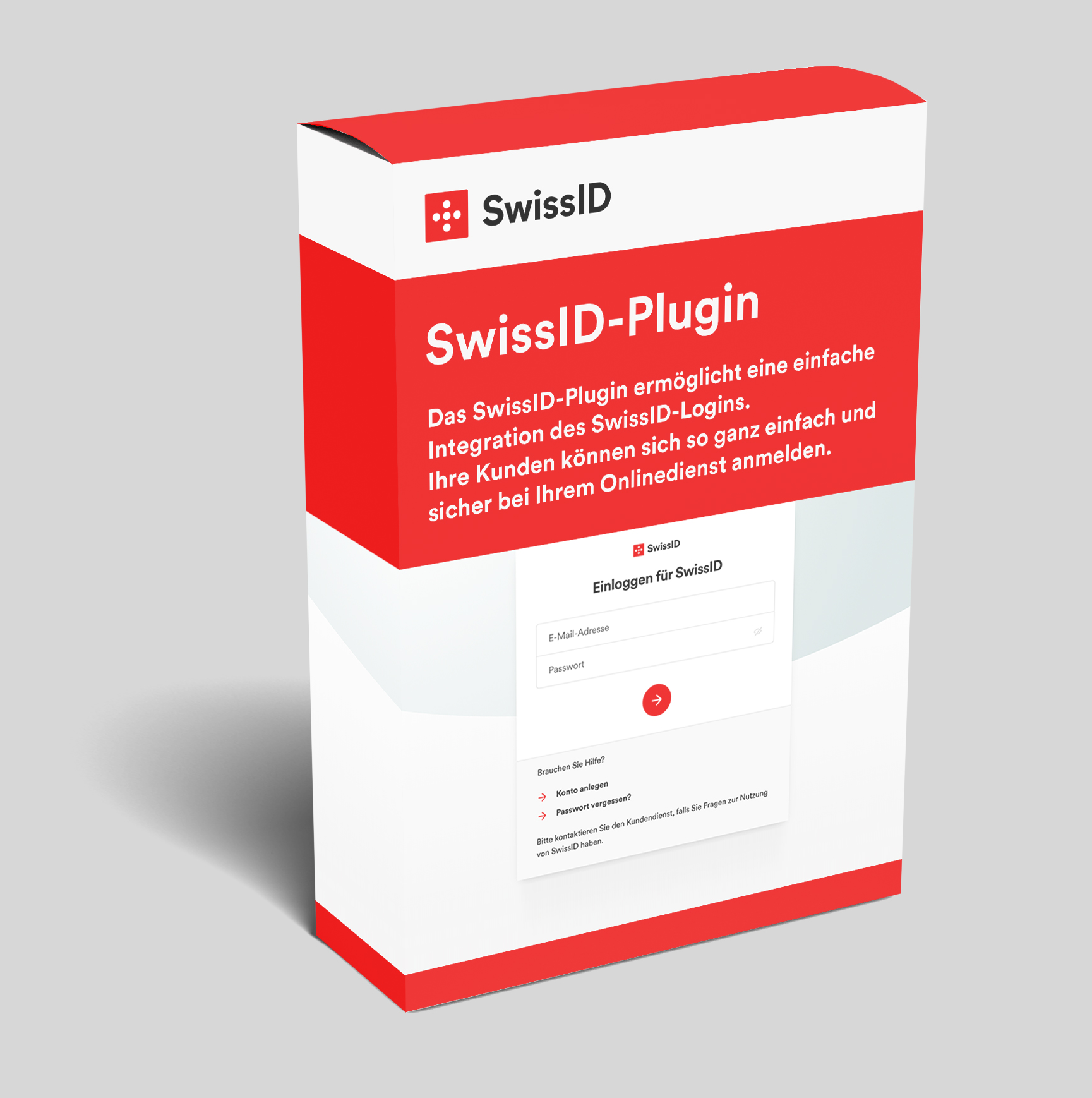 Darstellung des SwissID-Plugins