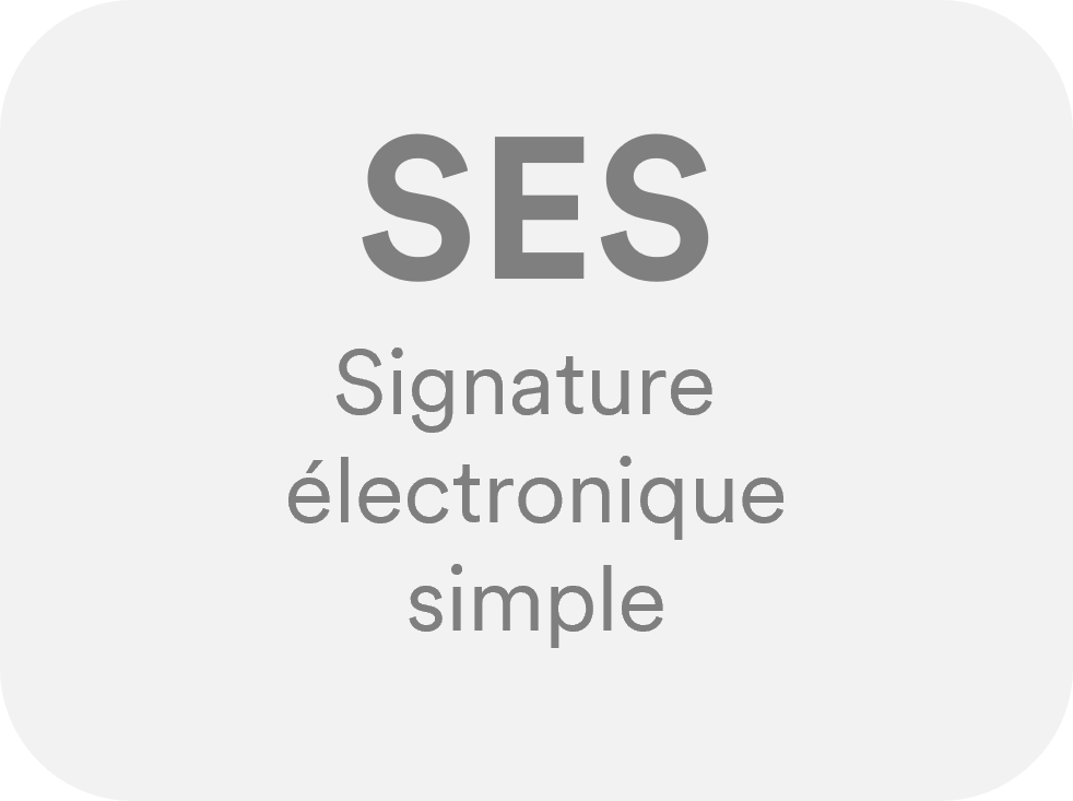 Image symbolique de la signature électronique simple
